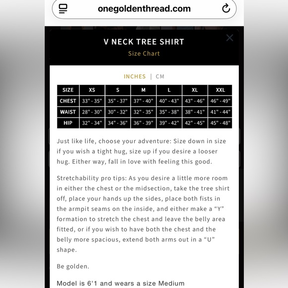 One Golden Thread Tree V Neck - Picture 6 of 6